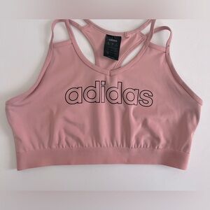 ADIDAS Active Wear Spaghetti Straps Climalite Sports Bra Size L